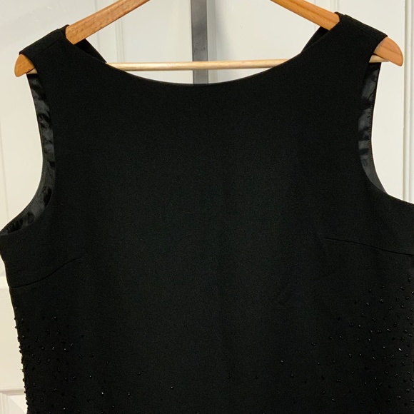 Virgo  Black Beaded Sleeveless Top - Picture 3 of 7